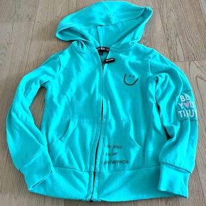 Peace Love World Zip Up Hoodie